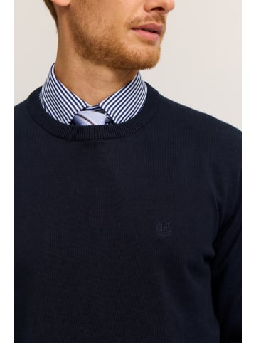 Bugatti Pullover Rundhals in 390-dunkelblau