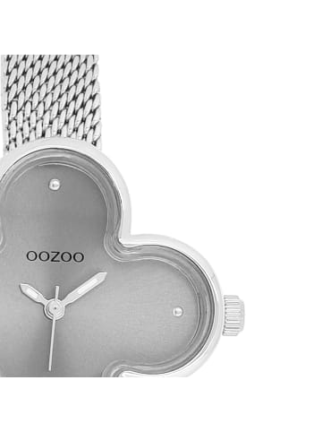 Oozoo Analog-Armbanduhr Oozoo Timepieces silber extra groß (ca. 32x32mm)