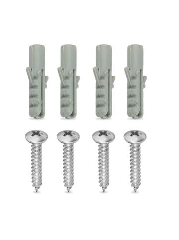 relaxdays Medizinschrank in Silber - (B)45 x (H)18 x (T)12 cm