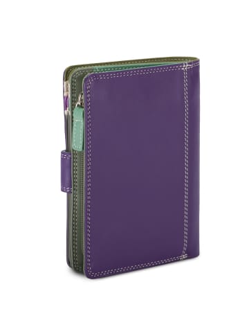 MYWALIT Medium Snap Wallet Geldbörse Leder 13 cm in orchid