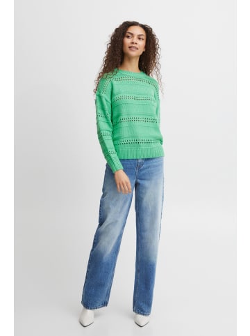 b.young Strickpullover BYOTINKA POINTELLE JUMPER - 20812757  Strickpullover mit Strukturmuster in Grün