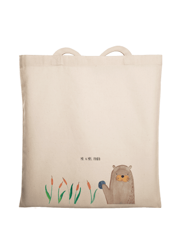 Mr. & Mrs. Panda Shopping Tasche Otter Stein ohne Spruch in Creme