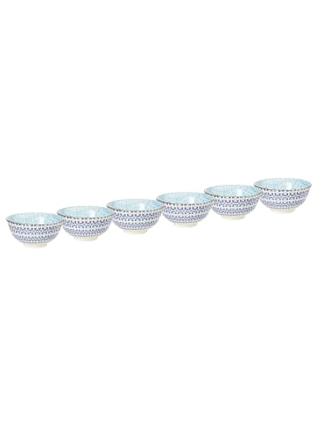 Butlers Schale ORNAMENTS 6er-Set in Blau / Weiß