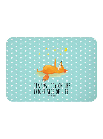 Mr. & Mrs. Panda Notizhalter Fuchs Sterne mit Spruch in Türkis Pastell