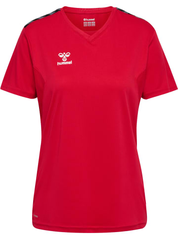 Hummel Hummel T-Shirt Hmlauthentic Multisport Damen Atmungsaktiv Feuchtigkeitsabsorbierenden in TRUE RED