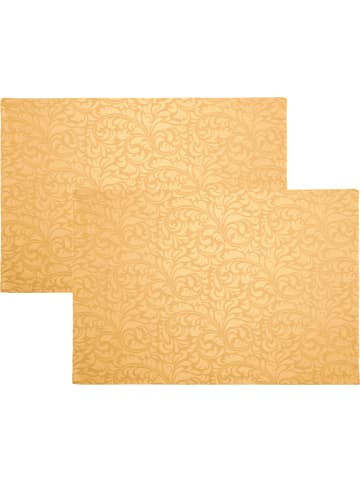 Erwin Müller Jacquard Tischset 2er-Pack Hamm in mango