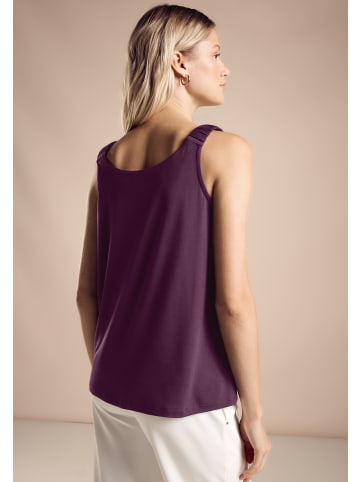 Street One 'Top mit V-Neck' Lila