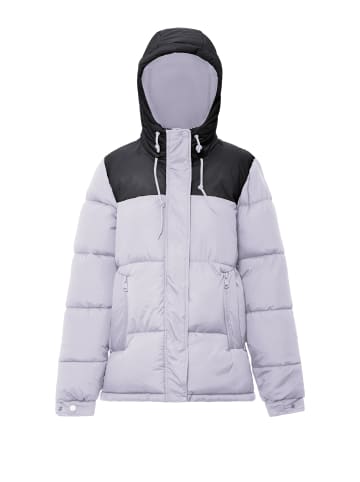 myMo Wattierte Steppjacke in Lavendel Schwarz