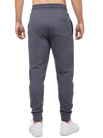Reichstadt Herren Regular Fit Jogginghose Marken-Stick in Anthracite