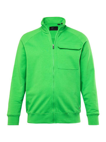 JP1880 Sweatjacke in apfelgrün