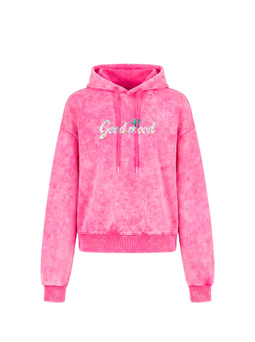 IZIA Women Hoodie in Pink