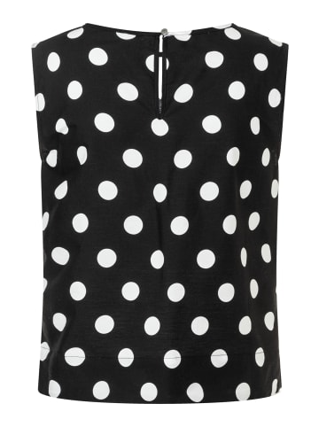 More & More sommerliches, kurzes Blusentop, gepunktet in various dots print
