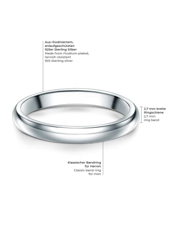 Trilani Ring aus Sterling Silber in silber