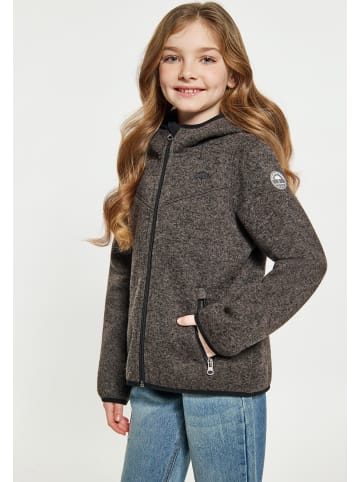 Schmuddelwedda Mädchen (Kids) Strickfleeceblouson in Grau Melange