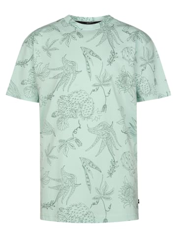 Petrol Industries T-Shirt mit Allover-Print Agave in Grün