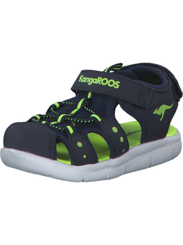 Kangaroos Sandalen in navy/lime