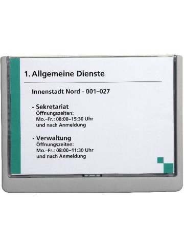 Durable Türschild A5 graphit