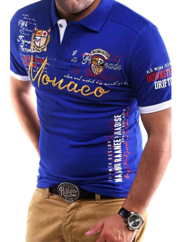 behype Poloshirt MONACO in blau