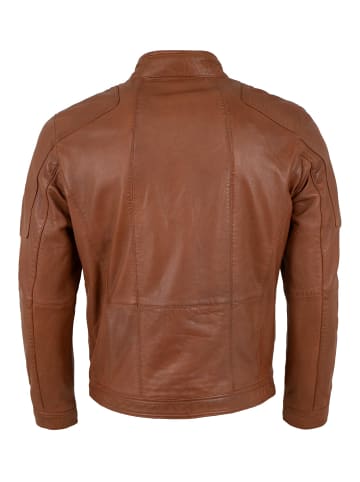 JILANI Lederjacke Lammnappa in Cognac