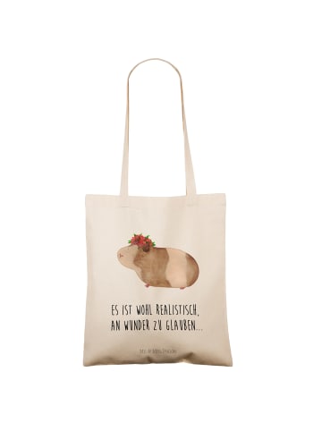 Mr. & Mrs. Panda Shopper Meerschweinchen Weisheit mit Spruch in Creme