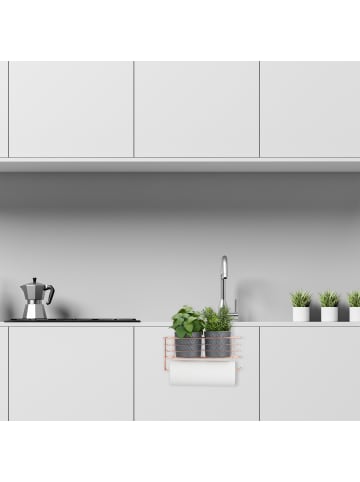 relaxdays 5 x Einhängekorb in Kupfer - (B)31x (H)18 x (T)17 cm