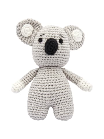 miniHeld Handgestrickter Koala zur Geburt oder Babyparty aus Baumwolle 0 Monate