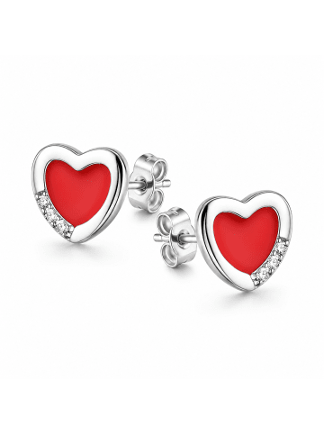 schmuck23 Silber-Ohrringe 925 Herz 0,7 cm x 0,8 cm