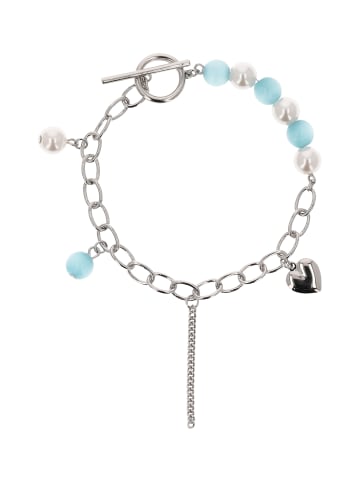 IZIA Women Bracelet in Silver Aqua White