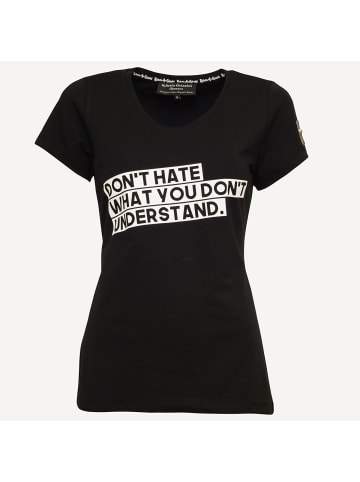 Roberto Geissini Don`t Hate T-Shirt Schwarz