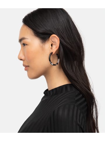 LIEBESKIND BERLIN Creolen Acetat Statement in Schwarz m. Acetat