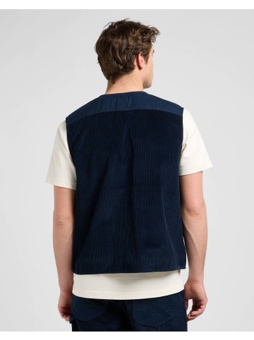 Lee Weste Mixed Media Ww Vest in Rivet Navy