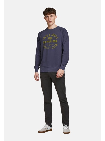 Jack & Jones Sweatshirt 'Jeans Washed' in dunkelblau