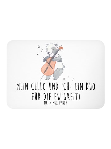 Mr. & Mrs. Panda Magnet Zeichenllo Duo mit Spruch in Weiß