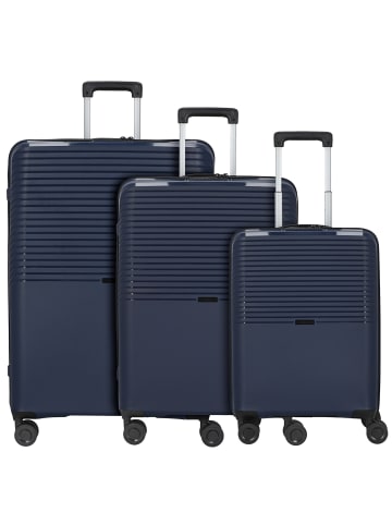 D&N Travel Line 4000 4-Rollen Kofferset 3tlg. in navy