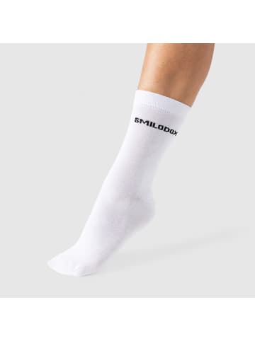 SMILODOX Damen Classic Socken 3er Pack in Weiß