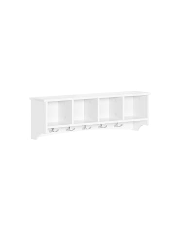 SoBuy Wandgarderobe in Reinweiß - (W) 16 x (H) 23 x (L) 72 cm