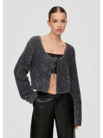 QS Strickjacke langarm in Schwarz