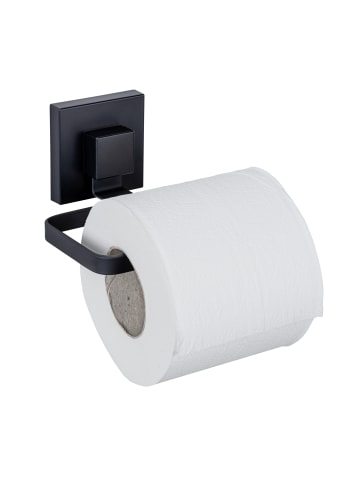 Wenko Toilettenpapierhalter QUADRO in Schwarz, (B) 6 x (H) 11 x (L) 14 cm