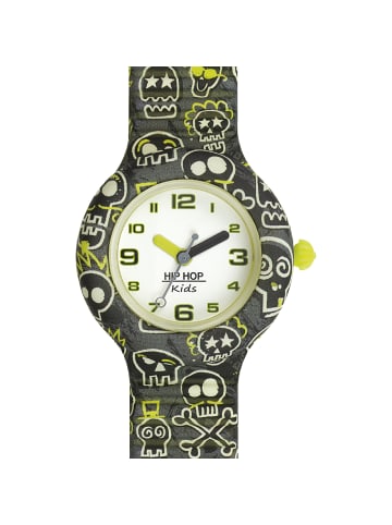 Hip Hop Analoguhr kids fun weiss