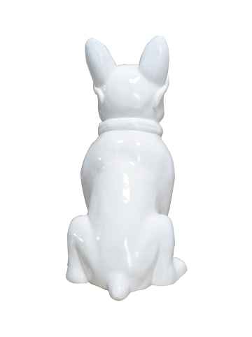 Kayoom Skulptur Bulldog 125 in weiß