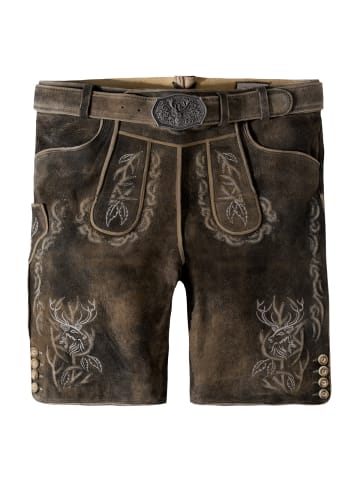 Stockerpoint Lederhose Lee in dunkelbraun