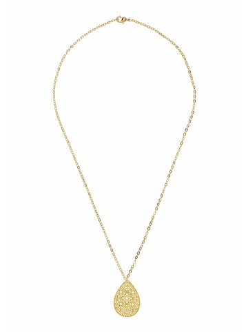 Gemshine Halskette mit Anhänger Mandala Tropfen in gold coloured