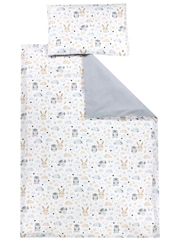 TupTam Kinder Bettwäsche 2-Teilig in grau/beige