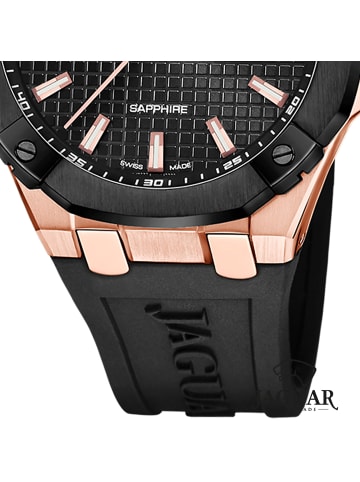 Jaguar Analog-Armbanduhr Jaguar Diplomatic schwarz groß (ca. 44mm)