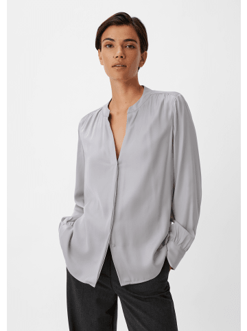 comma Bluse langarm in Grau