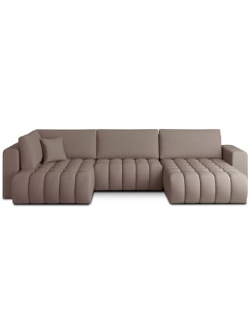 MF Design Bonita Recamiere Rechts in Taupe -  (L) 175 x (B) 350 x (H) 92 cm
