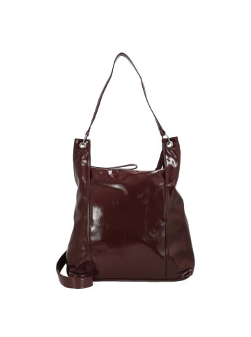 Seidenfelt Delary Hobo - Schultertasche 56 cm (black) in deep red