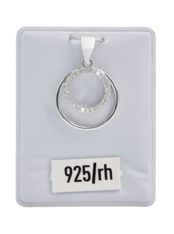 Adeliás Damen Anhänger aus 925 Silber mit Zirkonia in silber