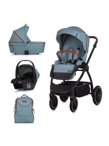 Chipolino Kombikinderwagen 3in1 Prestige in blau