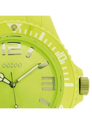 Oozoo Analog-Armbanduhr Oozoo Timepieces grün extra groß (ca. 48mm)